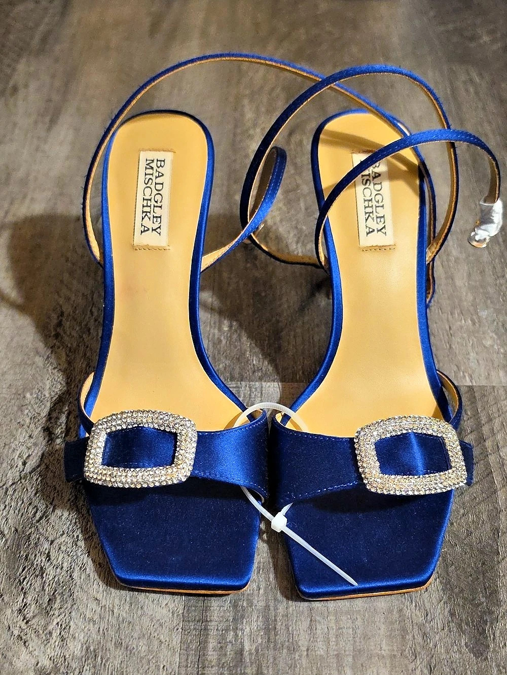 Badgley Mischka Odesza Ankle Strap Pump Blue Heels US 6.5